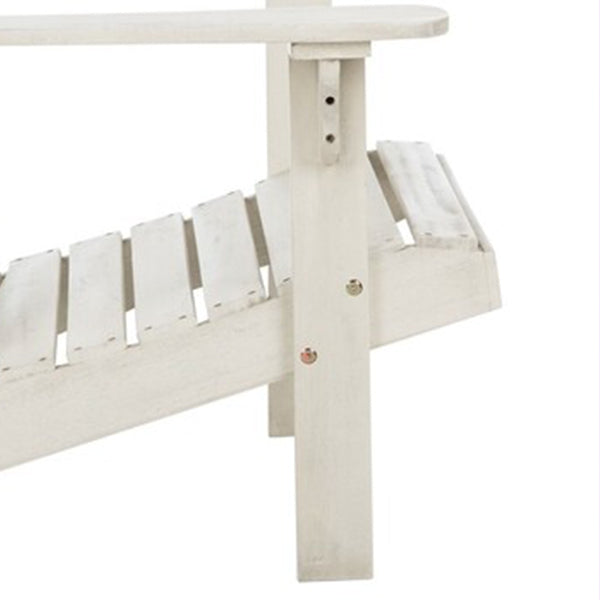 White Wooden Adirondack Chair