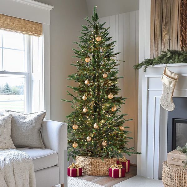 7 Foot Pre-lit LED Lifelike Christmas Tree
