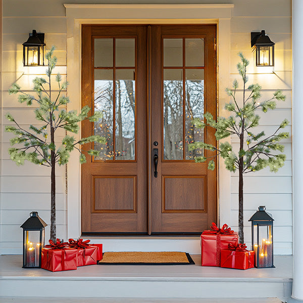 6 Foot Faux Pine Pre-Lit LED Christmas Tree