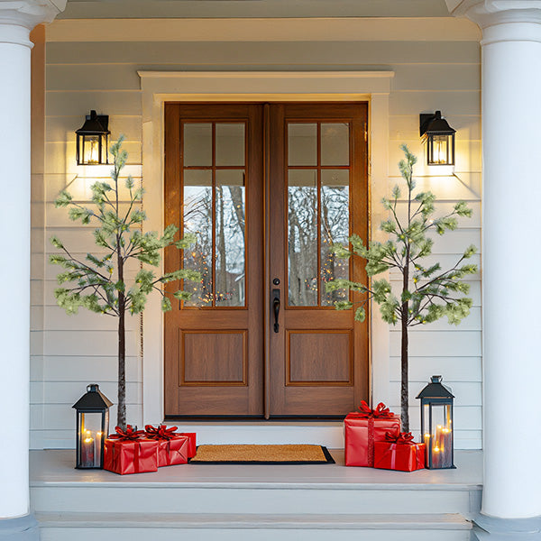 6 Foot Faux Pine Pre-Lit LED Christmas Tree