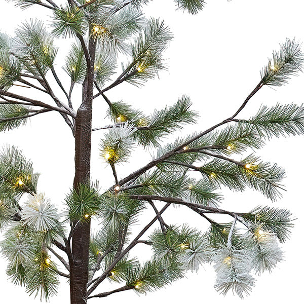 6 Foot Faux Pine Pre-Lit LED Christmas Tree