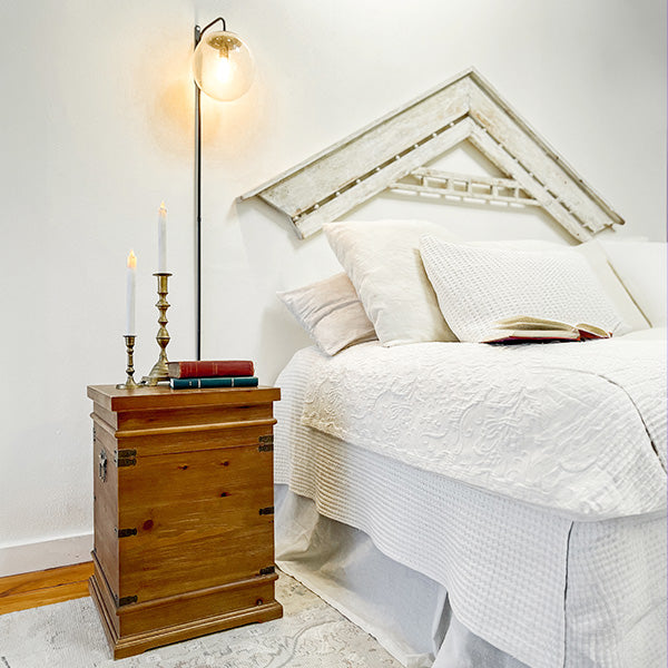 Wooden Trunk End Table