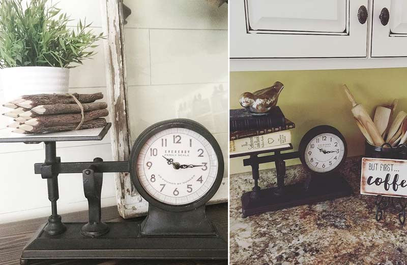 HUGE Decorative Hardware Scale Clock