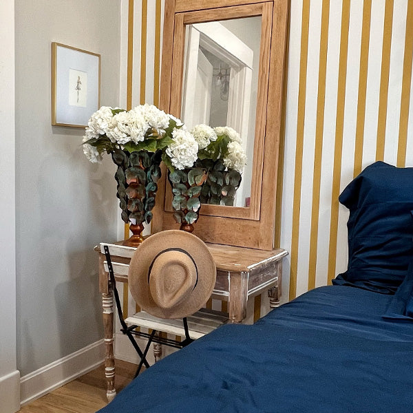 Copper Patina Cascade Vases, Set of Two