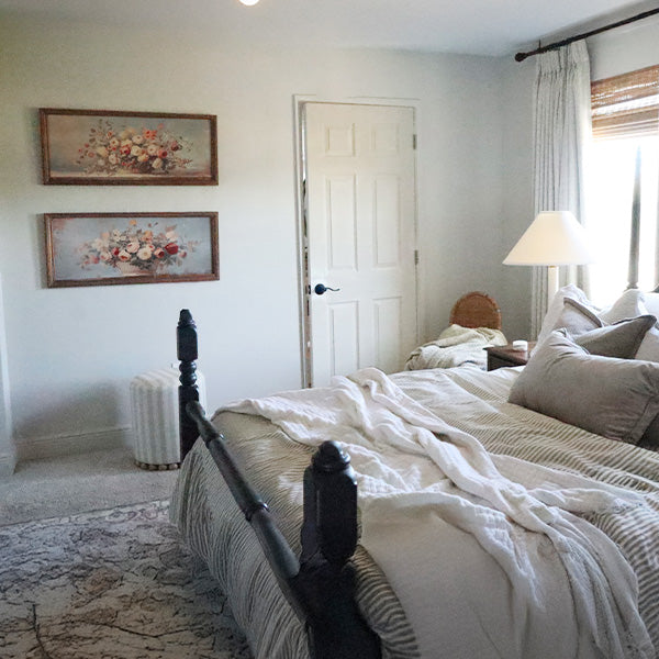 Vintage Inspired Floral Framed Wall Art, Set of 2