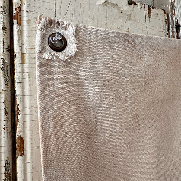 Vintage Inspired Botanical Wall Hanging Canvas, Set of Two