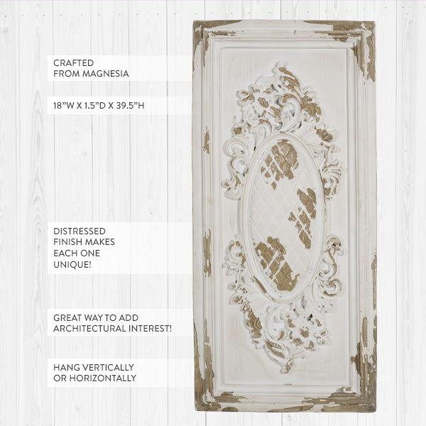 39 Inch Cottage Core Ornate Wall Panel
