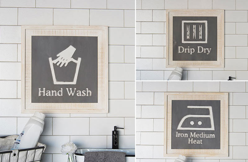 Laundry Chalkboard Inspired Signs