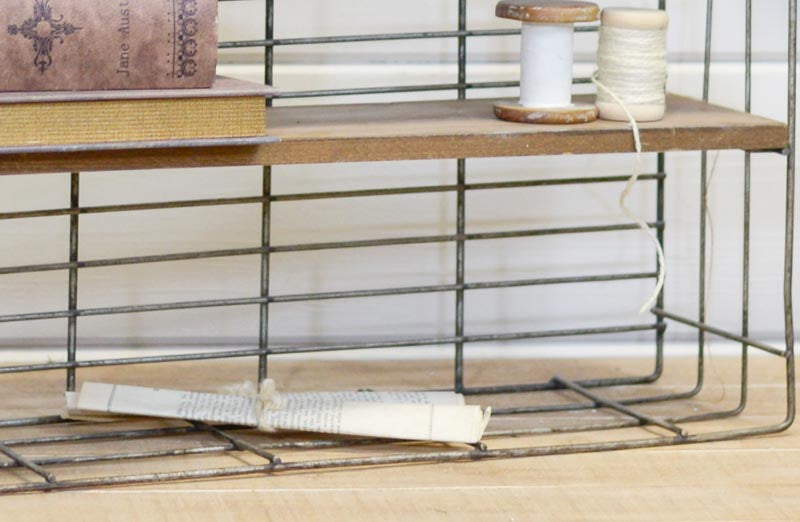 LARGE Re-purposed Wire Crate Shelving Unit