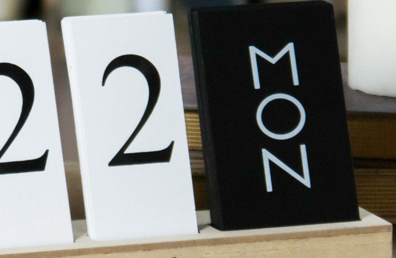 Wooden Block Perpetual Calendar