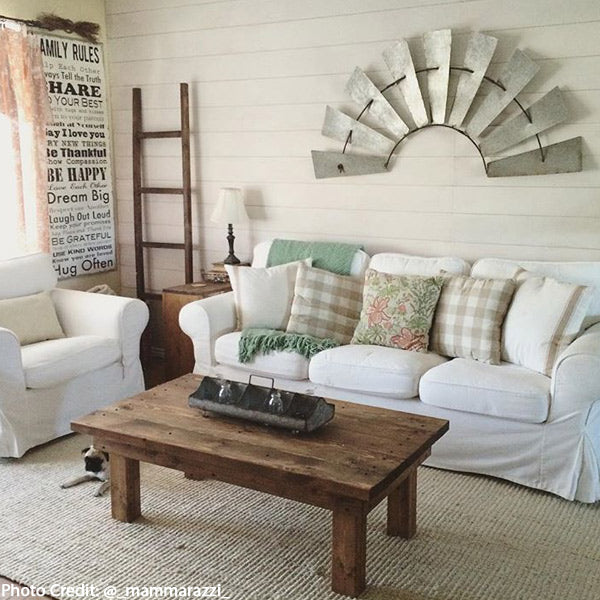 58 Inch Half Windmill Decor