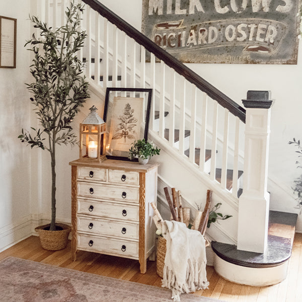 Two-Toned Weathered Wooden Chest of Drawers