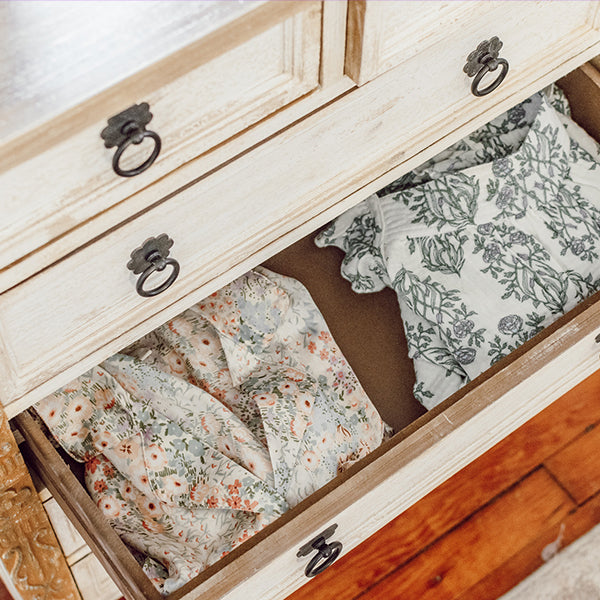 Two-Toned Weathered Wooden Chest of Drawers
