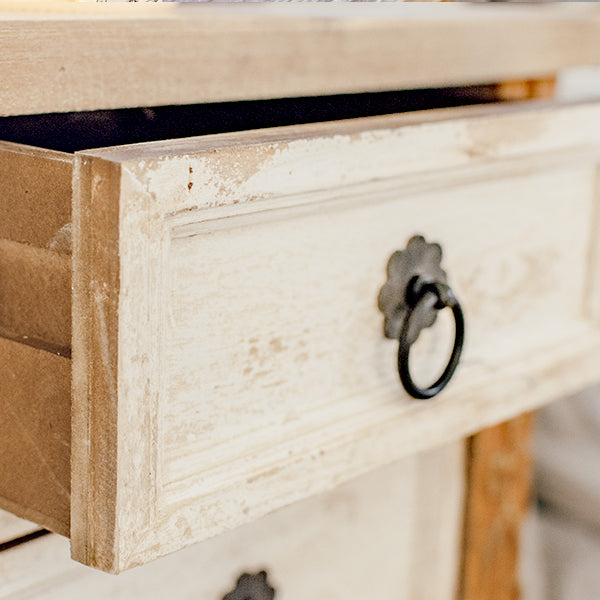 Two-Toned Weathered Wooden Chest of Drawers