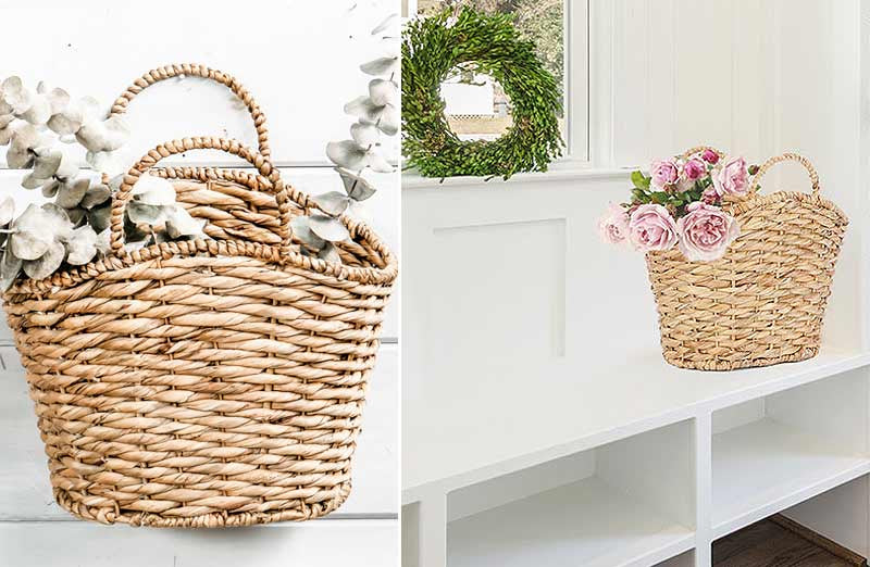 Woven Hyacinth Storage Basket