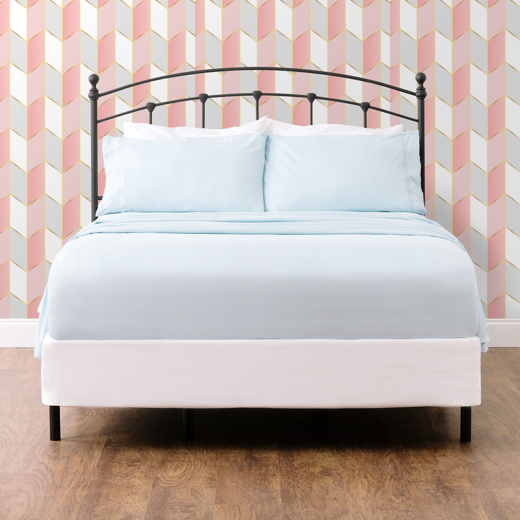 Solid Embroidered Sheets Set-Tolkye