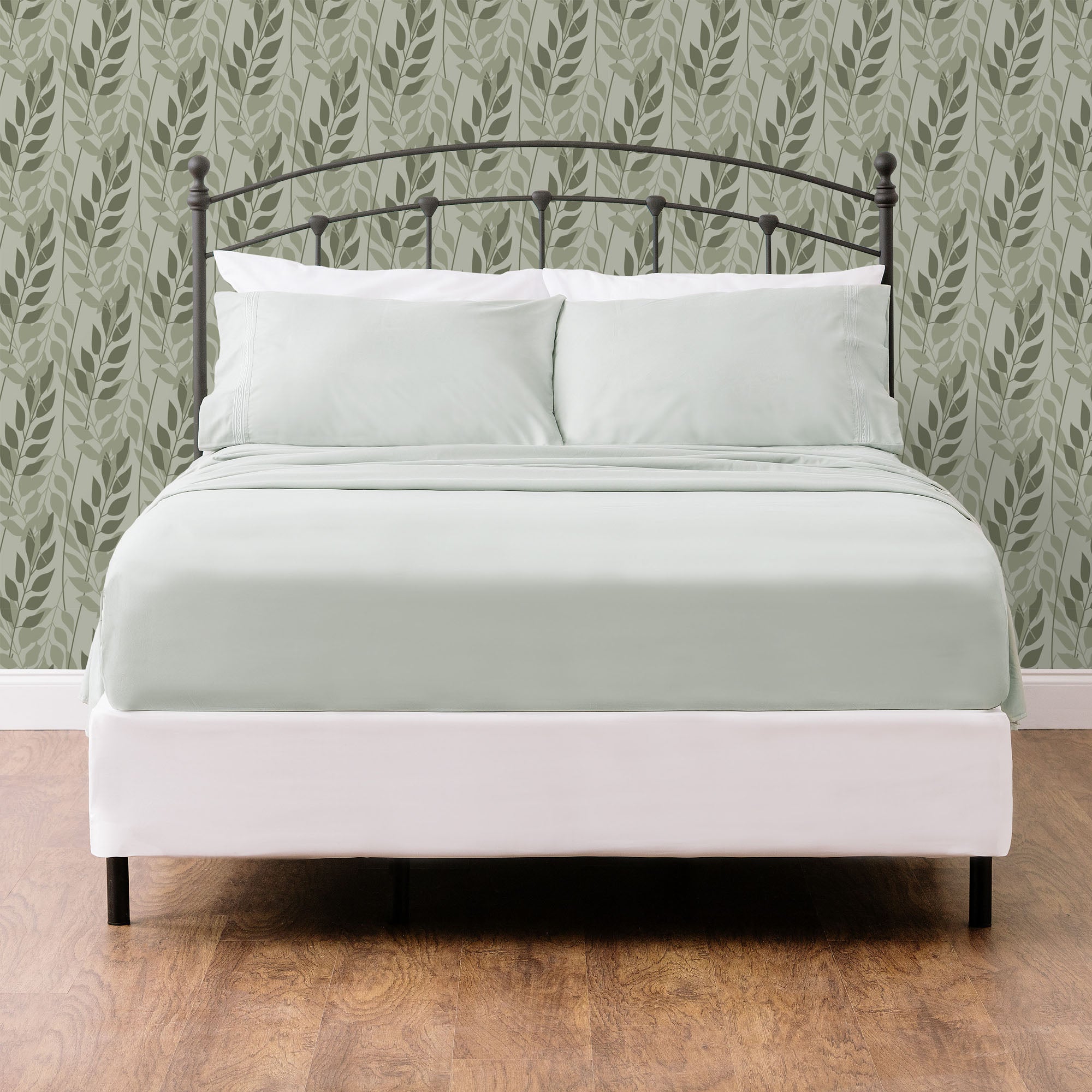 Solid Embroidered Sheets Set-Tolkye