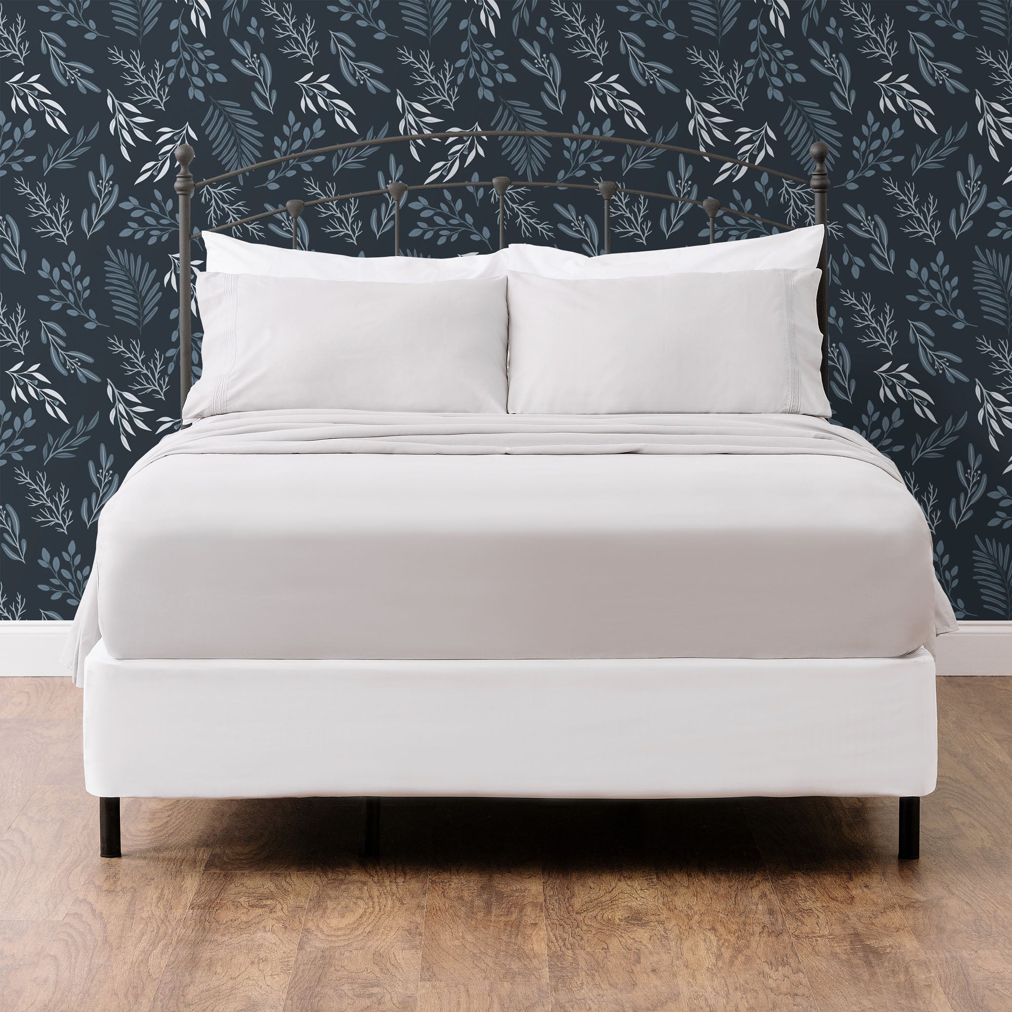 Solid Embroidered Sheets Set-Tolkye