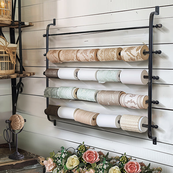 Wrapping Paper Metal Wall Rack