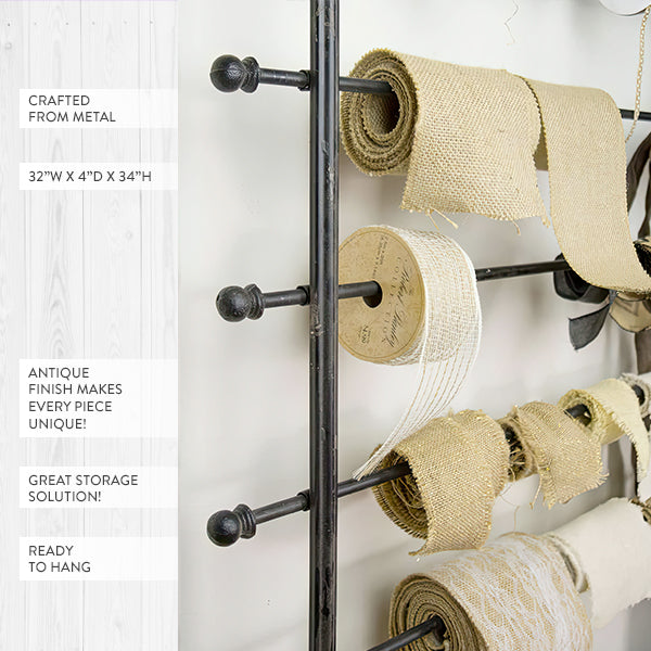 Wrapping Paper Metal Wall Rack