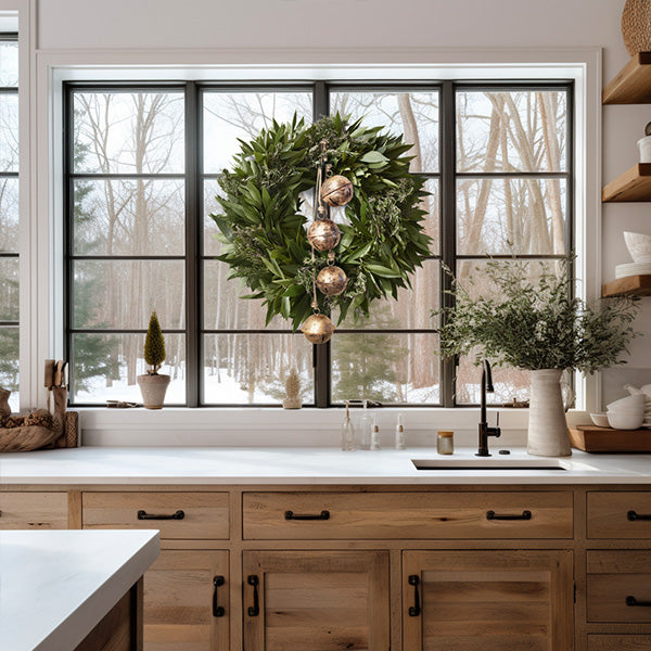 16" Culinary Bay Leaf Wreath With Rosemary