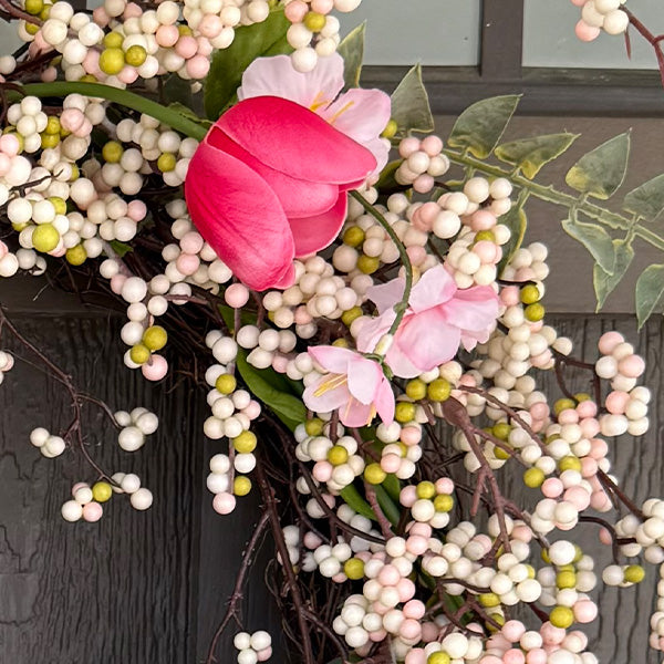 26 Inch Spring Blossom Wreath