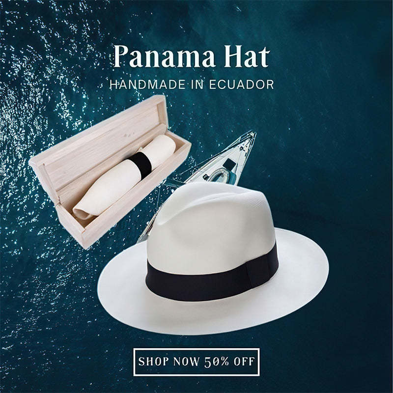 🌿Classic Panama Hat-Handmade In Ecuador