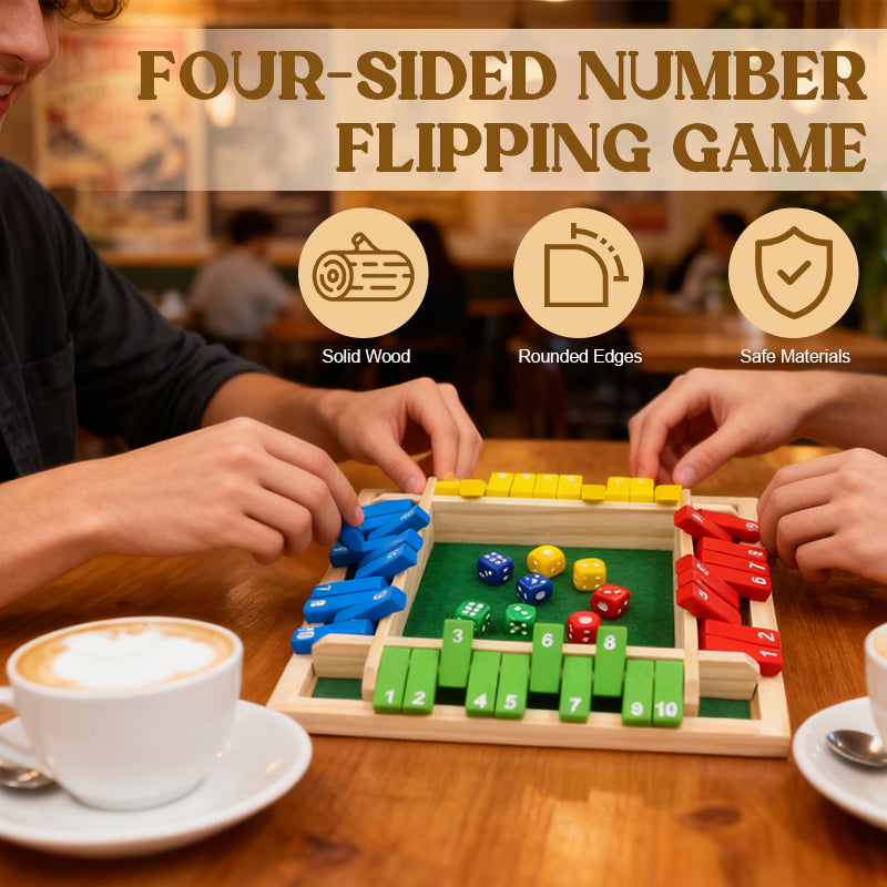 Four-sided Number Flipping Game