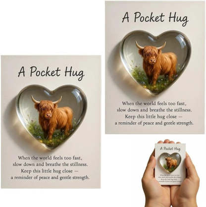 🐮 Pocket Hug Highland Cow Edition
