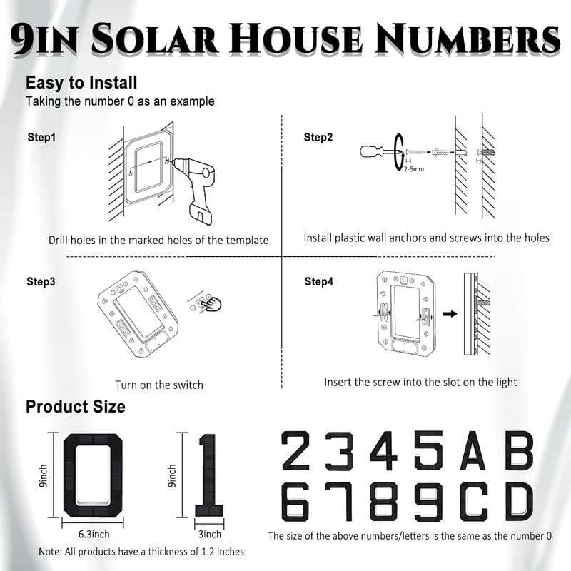 🎁✨Lighted House Numbers for Outside