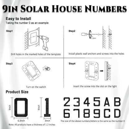 🎁✨Lighted House Numbers for Outside
