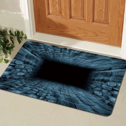 Visual Illusion Endless Abyss Pattern HD Printed Non-Slip Doormat
