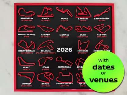 🏎️LAST DAY SALE – 49% OFF📅Formula 1 Calendar 2026 F1
