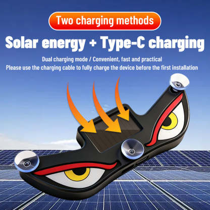 LED Demon Eye Car Light Sticker👹 — Give Your Ride a Fierce Nocturnal Identity