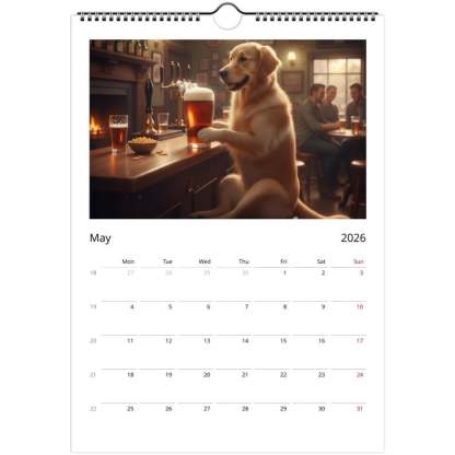 🎁Golden Retriever dog Calendar 2026 - Daily Activities