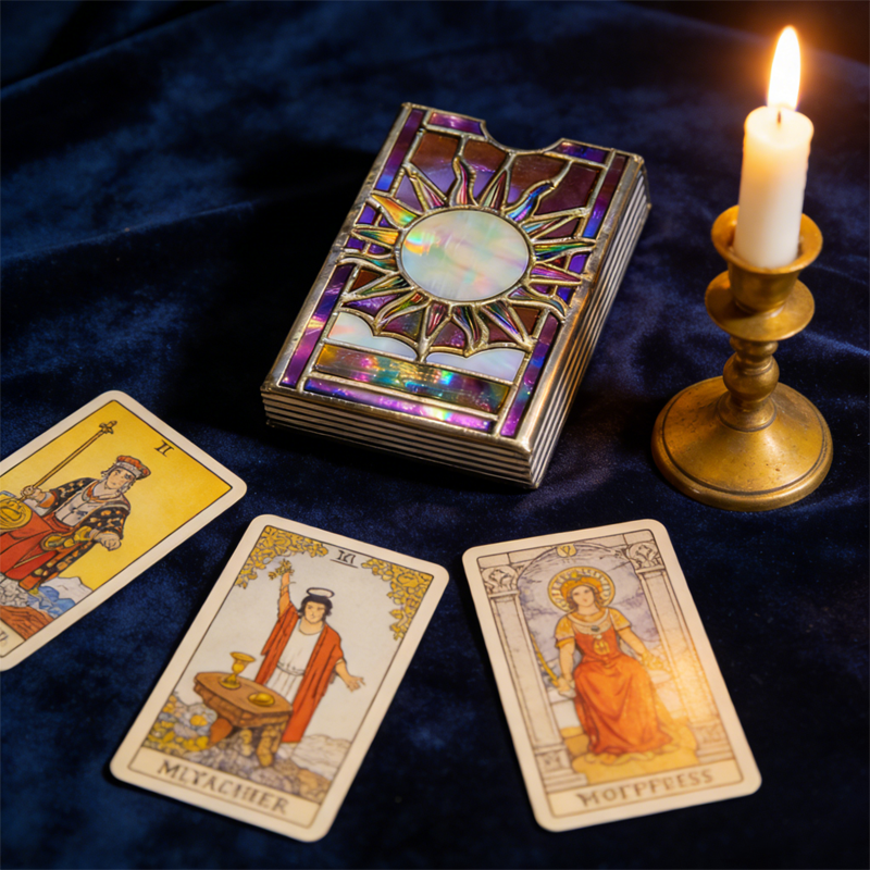 Mystical Sunburst Tarot Card Box