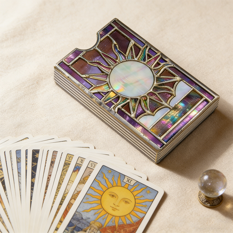 Mystical Sunburst Tarot Card Box