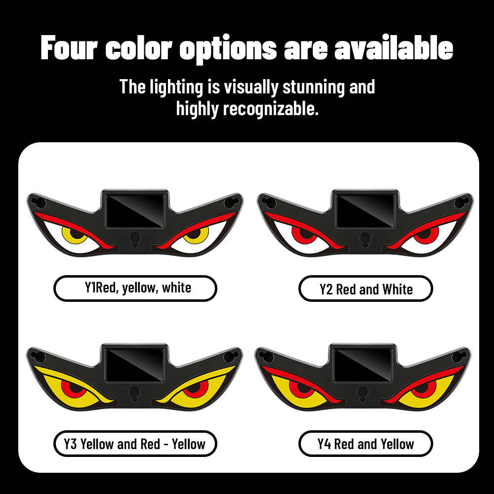 LED Demon Eye Car Light Sticker👹 — Give Your Ride a Fierce Nocturnal Identity
