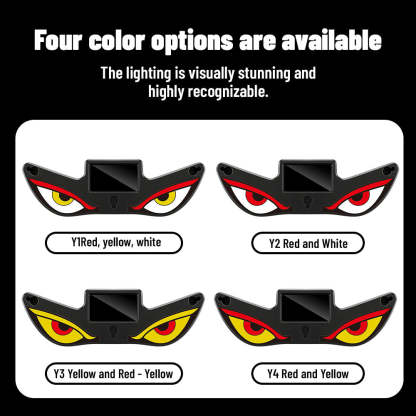 LED Demon Eye Car Light Sticker👹 — Give Your Ride a Fierce Nocturnal Identity