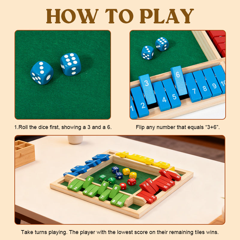 Four-sided Number Flipping Game