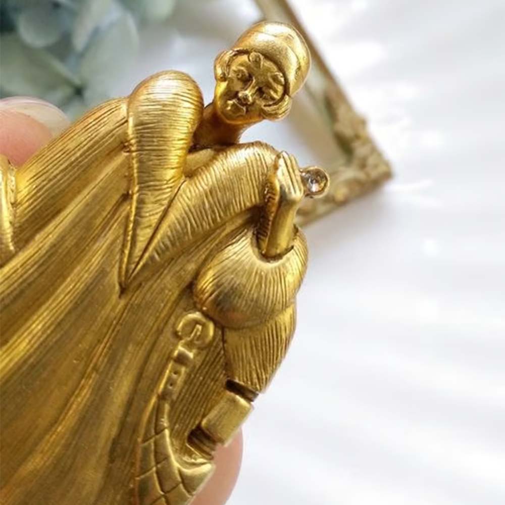 🔥Hot Sale SALE - 💃✨Vintage 1920s Flapper Girl Movable Figural Brooch