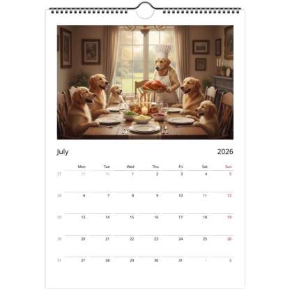 🎁Golden Retriever dog Calendar 2026 - Daily Activities