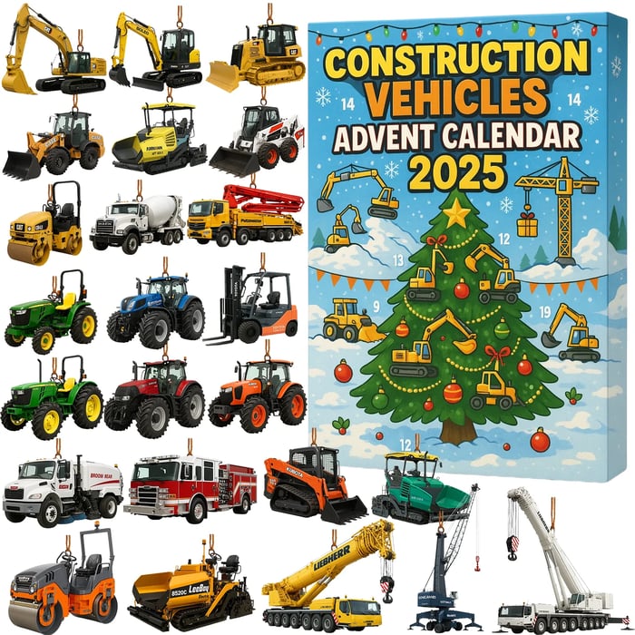 2025 Construction Vehicles Advent Calendar