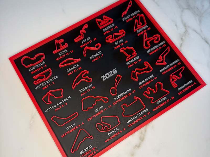 🏎️LAST DAY SALE – 49% OFF📅Formula 1 Calendar 2026 F1
