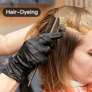 100/50PCS Black Nitrile Disposable Gloves