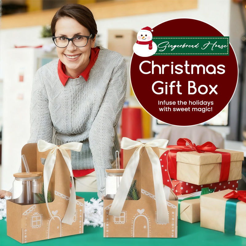 🎅 Gingerbread House Christmas Gift Box / Cup Holder 🍪✨