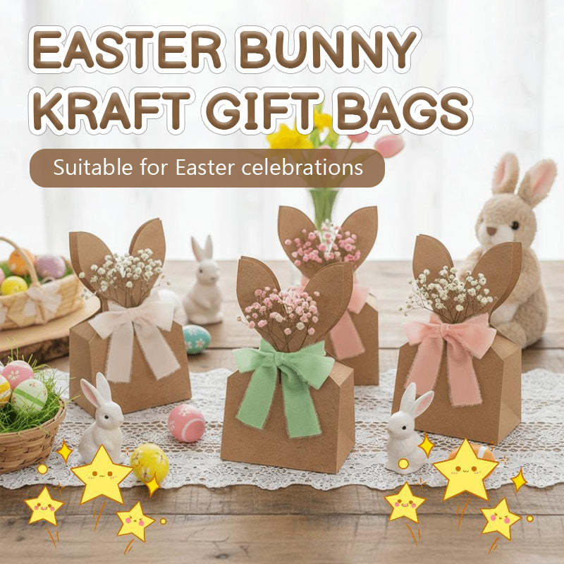 🐰 Easter Bunny Kraft Gift Bags