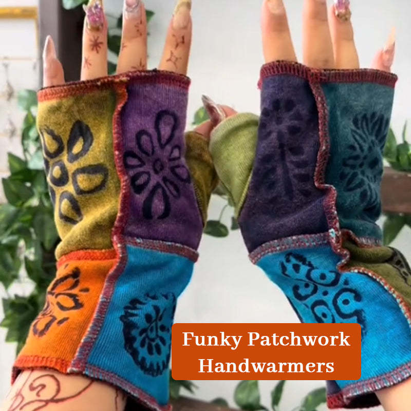 🧤 Funky Patchwork Handwarmers