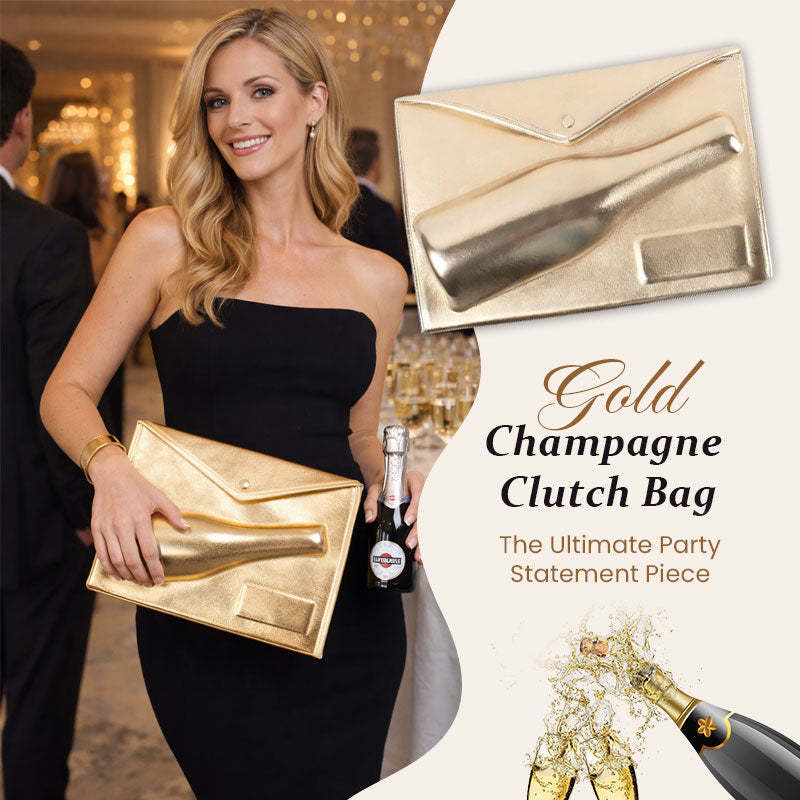 The Ultimate "Party Starter" Gold Champagne Bag🍾