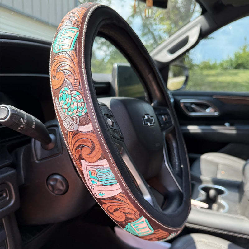 🤠 Western Cowboy Steering Wheel Cover